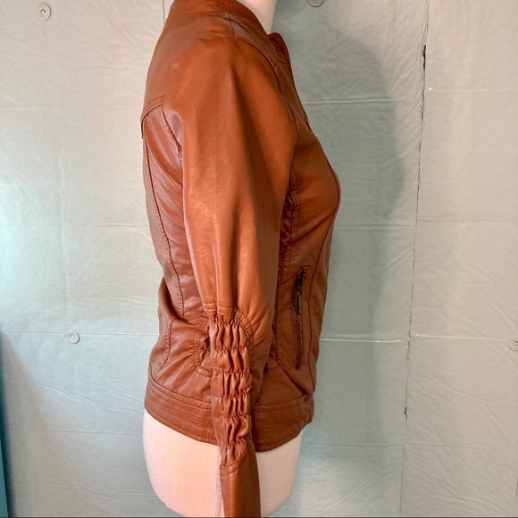Charlotte Russe Vegan Leather Juniors Jacket, Small - Picture 5 of 12
